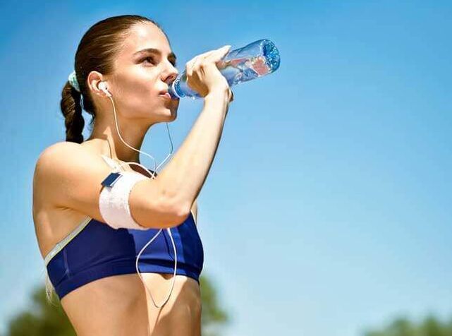 drinking routine while running